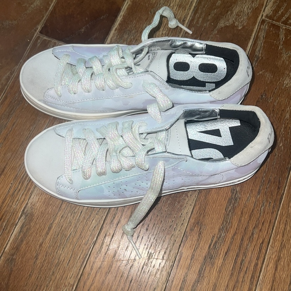 NWOT P448 Iridescent Sneakers - Picture 2 of 8